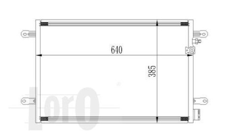 Радиатор кондиционера (Конденсатор) DEPO 053-016-0026