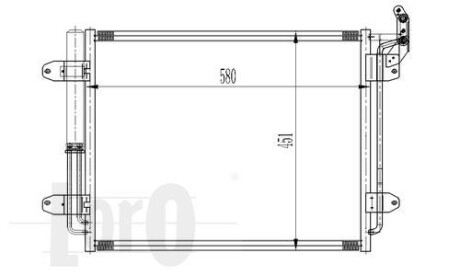 Радиатор кондиционера (Конденсатор) DEPO 053-016-0030