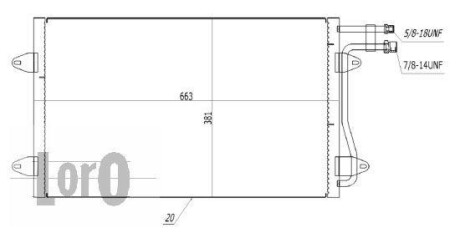 Радиатор кондиционера (Конденсатор) DEPO 053-016-0031