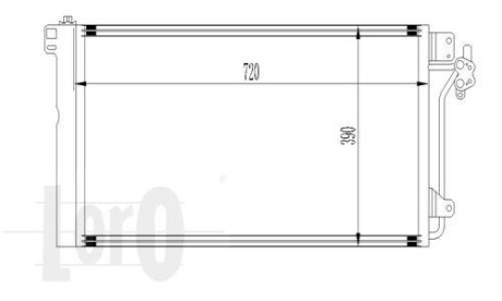 Радиатор кондиционера (Конденсатор) DEPO 053-016-0033