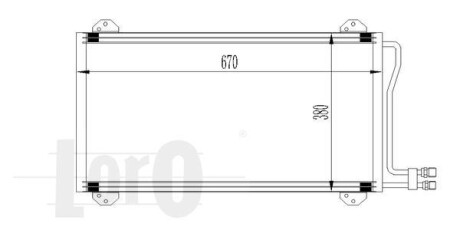 Радиатор кондиционера (Конденсатор) DEPO 054-016-0002