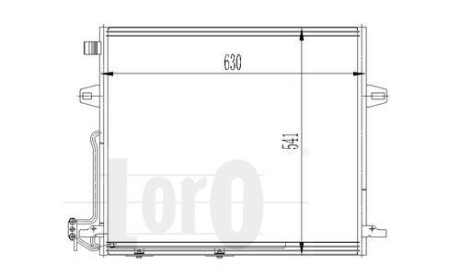 Радиатор кондиционера (Конденсатор) DEPO 054-016-0008