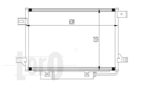 Радиатор кондиционера (Конденсатор) DEPO 054-016-0017