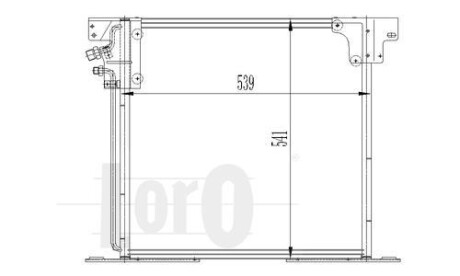 Радиатор кондиционера (Конденсатор) DEPO 054-016-0020