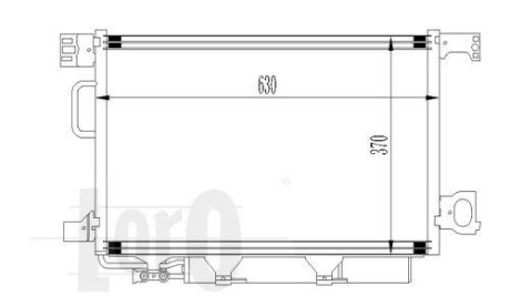 Радиатор кондиционера (Конденсатор) DEPO 054-016-0022