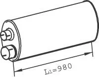 Глушитель Dinex 47301