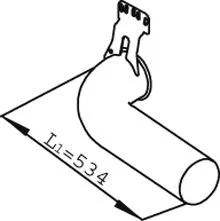 Труба випускна Dinex 68716