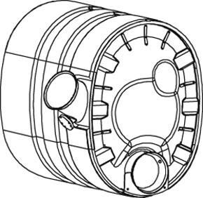 Глушитель, задняя часть Dinex 80393