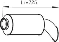 Глушитель Dinex 80402