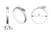 Хомут D=133-156 / L=15.8 mm, INOX Dinex 98878 (фото 1)