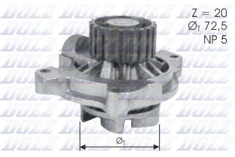 Помпа водяная DOLZ A180