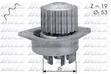 Водяной насос CITROEN BERLINGO (MF) SAXO (S0, S1) DOLZ C113