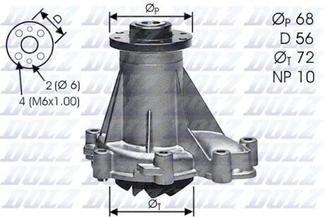 Помпа водяная DOLZ M276