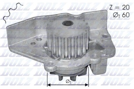 Помпа водяная DOLZ N405