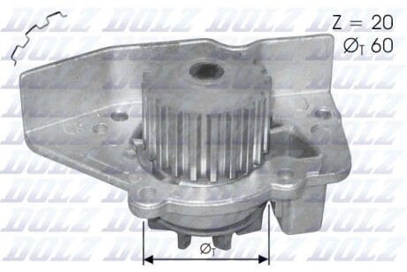 Помпа водяная DOLZ N406