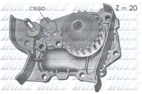 Помпа водяная DOLZ R214