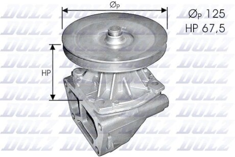 Помпа водяная DOLZ S124