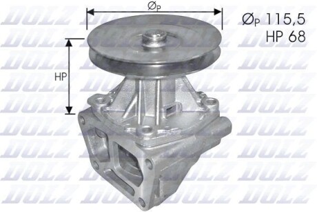 Помпа водяная DOLZ S129