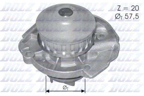 Помпа водяная DOLZ S161