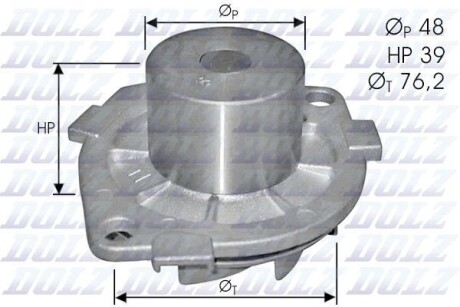 Помпа водяная DOLZ S214