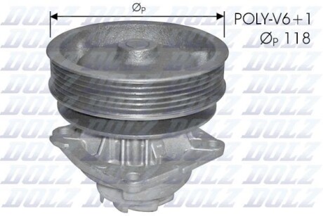 Помпа водяная DOLZ S224