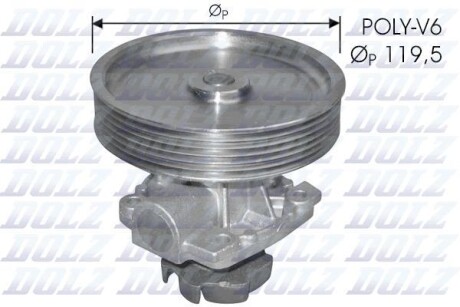 Помпа водяная DOLZ S228