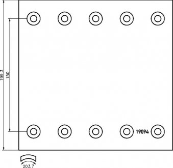 19094 ст (17,5) накладки гальмівні DON BC371S7340