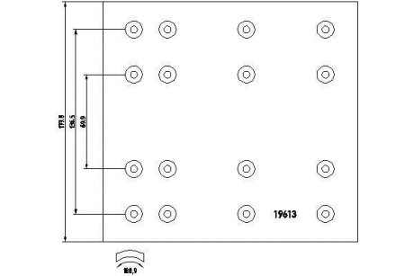 Накладки гальмівні(комплект на вісь) DON FT11121S7329