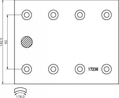 17238 стд. Накладки тормозные DON MP302S (фото 1)