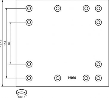 19030/19033 STD ROR Накладки тормозные DON RW34351S (фото 1)