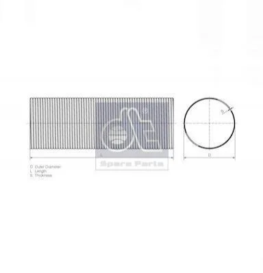 Гофра глушителя DT 3.25050 (фото 1)