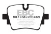 Тормозные колодки дисковые, комплект EBC DP42190R (фото 1)