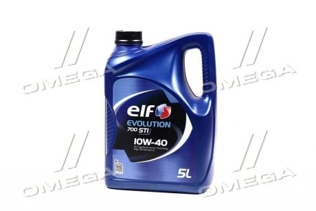 Олива 10W40 Evolution 700 STI (5L) (458443)(ACEA/A3/B4 API/SN/CF VW/501.01/505.00/MB 229.1) ELF 214124