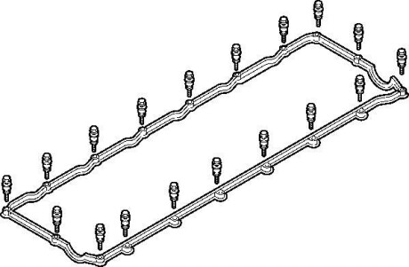 Прокладка клапанной крышки (комплект) ELRING 136.890