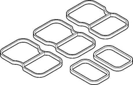 Прокладки впускного коллектора, комплект ELRING 137.080