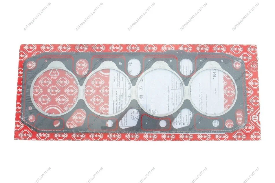 Прокладка ГБЦ Ford Fiesta/Escort/Mazda 121 1.8D/TD 92-03 (2 метки) (1.36mm) ELRING 164.241 (фото 1)