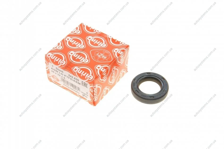Сальник розподільчого валу (задній) VW Caddy IV 1.0/1.2/1.4TSI 15- (24x39x8) ELRING 242.620 (фото 1)