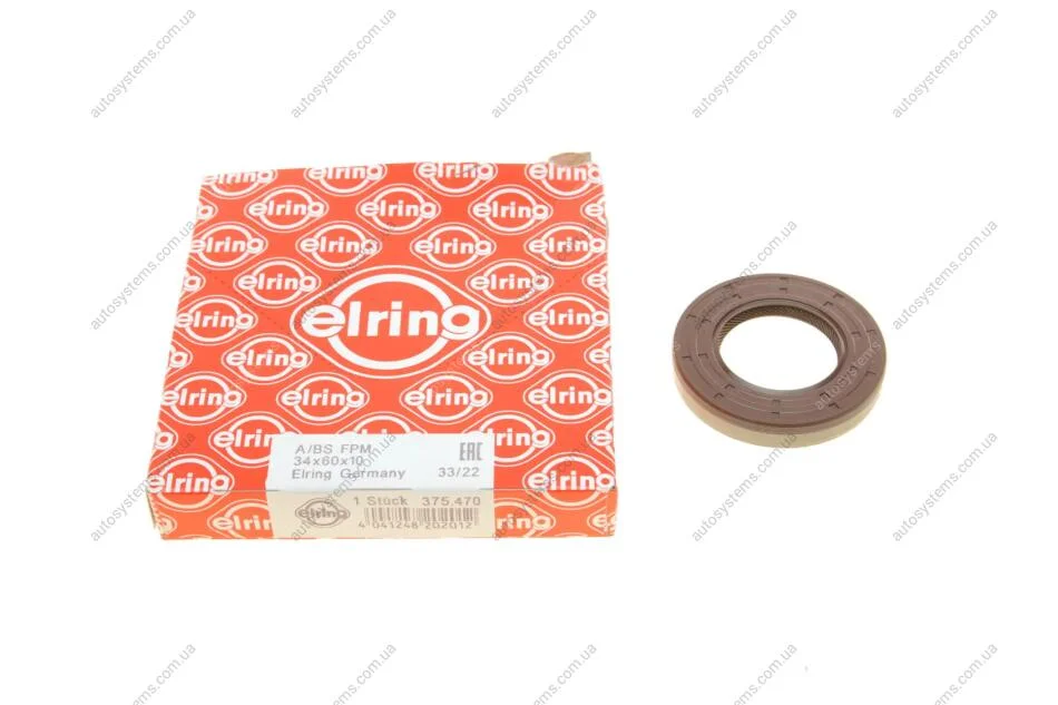 Сальник вала двигателя ELRING 375470 (фото 1)