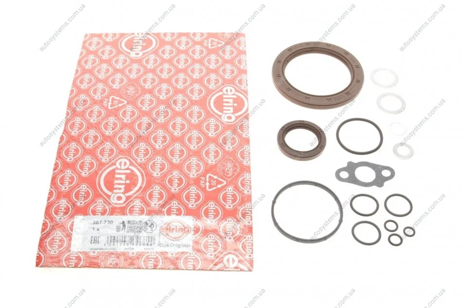 Комплект прокладок (нижній) Hyundai i10/i20/Kia Picanto/Rio 1.2 08- ELRING 387.730 (фото 1)