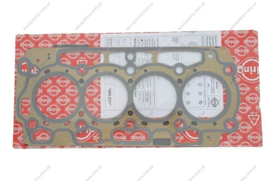 Прокладка ГБЦ Ford Transit 1.5TDCi 14- (1.4mm) ELRING 490.031 (фото 1)
