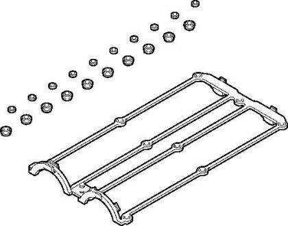 Прокладка клапанной крышки (комплект) ELRING 569.460