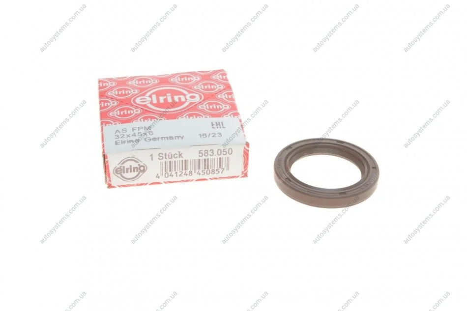 Сальник колінвалу (передній) Kia Ceed/Hyundai Accent 1.5-2.0 02- (32x45x6) ELRING 583.050 (фото 1)