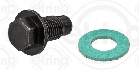 Болт зливу оливи + шайба Toyota Yaris/Citroen C1/Peugeot 107/108 1.0-1.33 02- (M12x1.25) ELRING 877.960