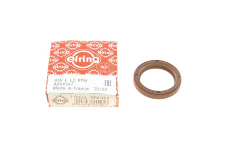 Сальник розподільчого валу MB E-class (W211) 02-09 (32x43x7) ELRING 906.400