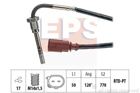 Датчик температуры отработанных газов EPS 1.220.048