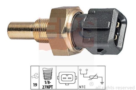 Датчик температуры охлаждающей жидкости EPS 1.830.119