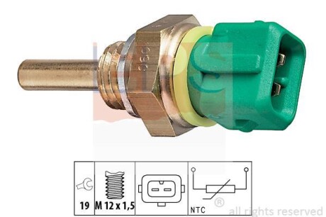 Датчик температуры охлаждающей жидкости EPS 1.830.148