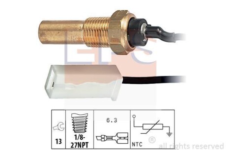 Датчик температуры охлаждающей жидкости EPS 1.830.250