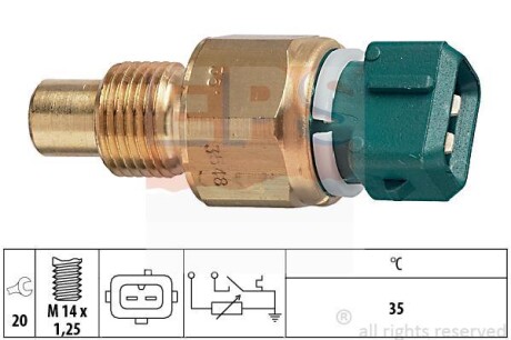 Датчик температуры охлаждающей жидкости EPS 1.830.548