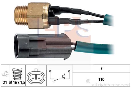 Термовыключатель, сигнальная лампа охлаждающей жидкости EPS 1.840.055
